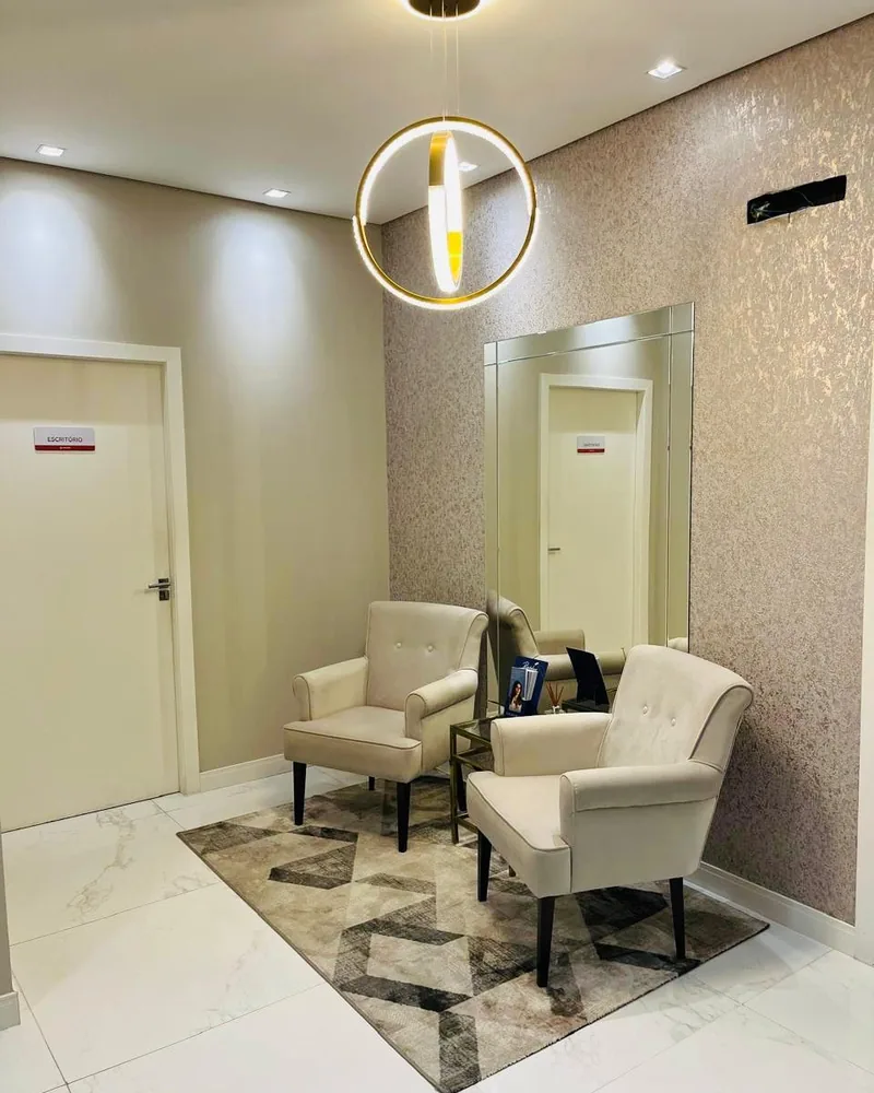 Sala de espera da Jiovialle Estética Avançada